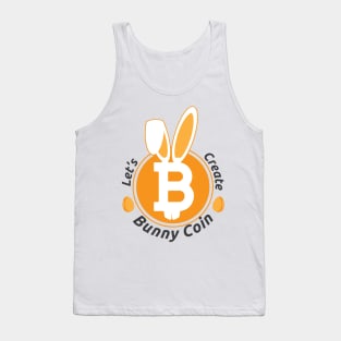 Bitcoin Bunny Coin Funny Easter Egg Cryptocurrency Tank Top